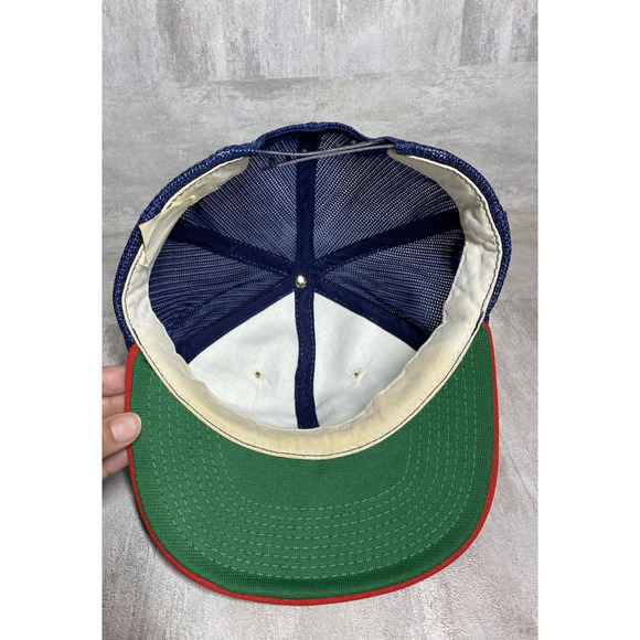 VINTAGE Chicago White Sox Hat Cap Snap Back Mens Red White Blue MLB Baseball 90s - Picture 9 of 12